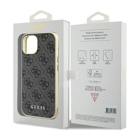 Guess 4G Charms Collection - Etui iPhone 15 (szary) Guess 4G Charms Collection - Etui iPhone 15 (szary)