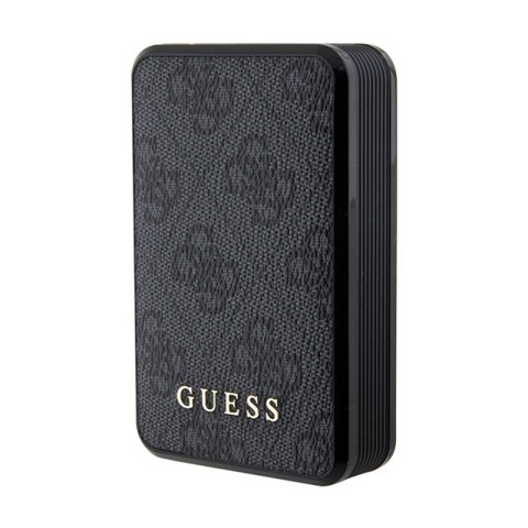 Guess 4G Leather Metal Logo - Power Bank 10000 mAh 18W (czarny) Guess 4G Leather Metal Logo - Power Bank 10000 mAh 18W (czarny)