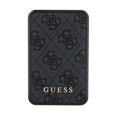 Guess 4G Leather Metal Logo - Power Bank 10000 mAh 18W (czarny) Guess 4G Leather Metal Logo - Power Bank 10000 mAh 18W (czarny)