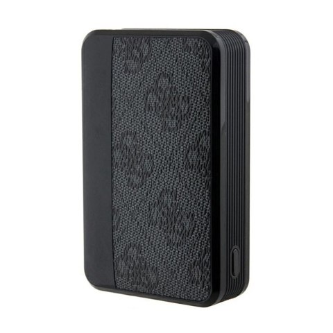 Guess 4G Leather Metal Logo - Power Bank 10000 mAh 18W (czarny) Guess 4G Leather Metal Logo - Power Bank 10000 mAh 18W (czarny)