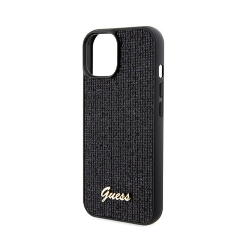 Guess Disco Metal Script - Etui iPhone 15 (czarny) Guess Disco Metal Script - Etui iPhone 15 (czarny)