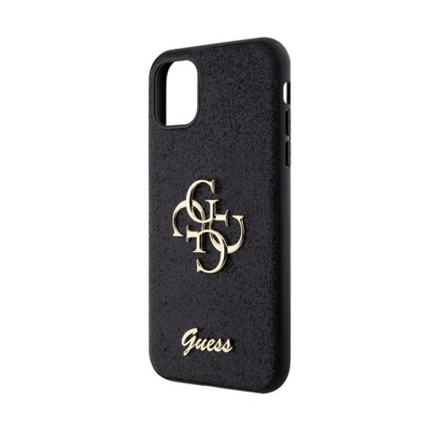 Guess Glitter Script Big 4G - Etui iPhone 11 (czarny) Guess Glitter Script Big 4G - Etui iPhone 11 (czarny)