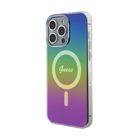 Guess IML Iridescent MagSafe - Etui iPhone 15 Pro (kolorowy) Guess IML Iridescent MagSafe - Etui iPhone 15 Pro (kolorowy)