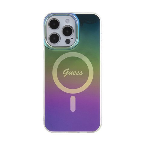 Guess IML Iridescent MagSafe - Etui iPhone 15 Pro (kolorowy) Guess IML Iridescent MagSafe - Etui iPhone 15 Pro (kolorowy)