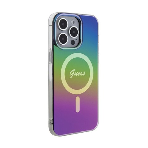 Guess IML Iridescent MagSafe - Etui iPhone 15 Pro (kolorowy) Guess IML Iridescent MagSafe - Etui iPhone 15 Pro (kolorowy)