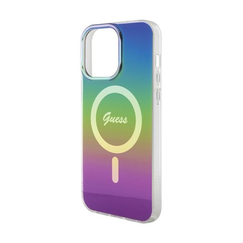 Guess IML Iridescent MagSafe - Etui iPhone 15 Pro (kolorowy) Guess IML Iridescent MagSafe - Etui iPhone 15 Pro (kolorowy)