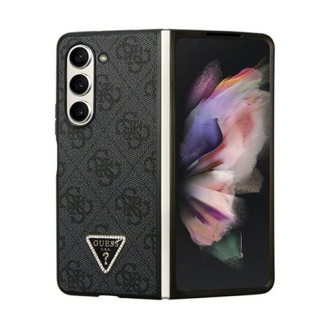 Guess Leather 4G Diamond Triangle - Etui Samsung Z Fold 5 (czarny) Guess Leather 4G Diamond Triangle - Etui Samsung Z Fold 5 (czarny)