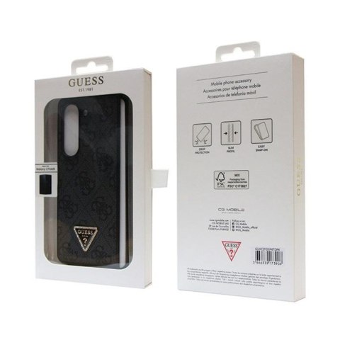 Guess Leather 4G Diamond Triangle - Etui Samsung Z Fold 5 (czarny) Guess Leather 4G Diamond Triangle - Etui Samsung Z Fold 5 (czarny)
