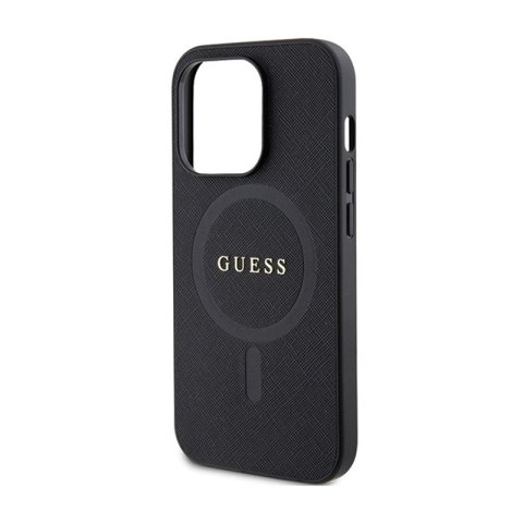 Guess Saffiano MagSafe - Etui iPhone 14 Pro Max (czarny) Guess Saffiano MagSafe - Etui iPhone 14 Pro Max (czarny)