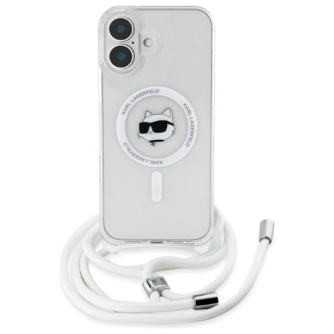 Karl Lagerfeld IML Choupette Head & Cord MagSafe - Etui iPhone 16 (przezroczysty) Karl Lagerfeld IML Choupette Head & Cord MagSafe - Etui iPhone 16 (przezroczysty)