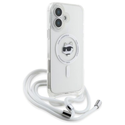 Karl Lagerfeld IML Choupette Head & Cord MagSafe - Etui iPhone 16 (przezroczysty) Karl Lagerfeld IML Choupette Head & Cord MagSafe - Etui iPhone 16 (przezroczysty)