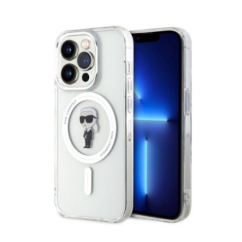 Karl Lagerfeld IML Ikonik MagSafe - Etui iPhone 15 Pro (przezroczysty) Karl Lagerfeld IML Ikonik MagSafe - Etui iPhone 15 Pro (przezroczysty)