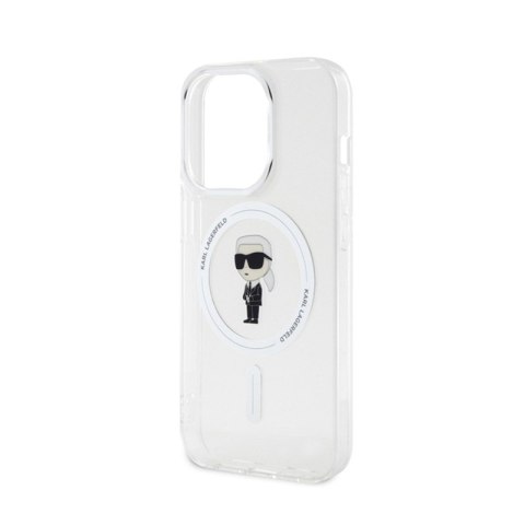 Karl Lagerfeld IML Ikonik MagSafe - Etui iPhone 15 Pro (przezroczysty) Karl Lagerfeld IML Ikonik MagSafe - Etui iPhone 15 Pro (przezroczysty)