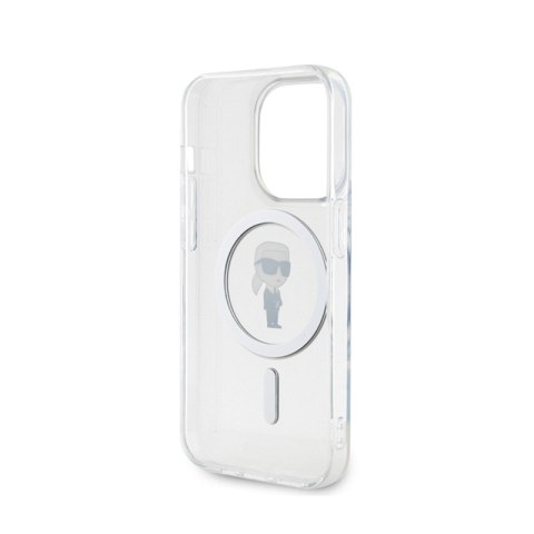 Karl Lagerfeld IML Ikonik MagSafe - Etui iPhone 15 Pro (przezroczysty) Karl Lagerfeld IML Ikonik MagSafe - Etui iPhone 15 Pro (przezroczysty)