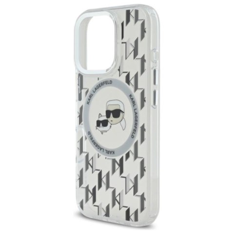 Karl Lagerfeld IML Monogram Karl & Choupette Head MagSafe - Etui iPhone 16 Pro (przezroczysty) Karl Lagerfeld IML Monogram Karl & Choupette Head MagSafe - Etui iPhone 16 Pro (przezroczysty)