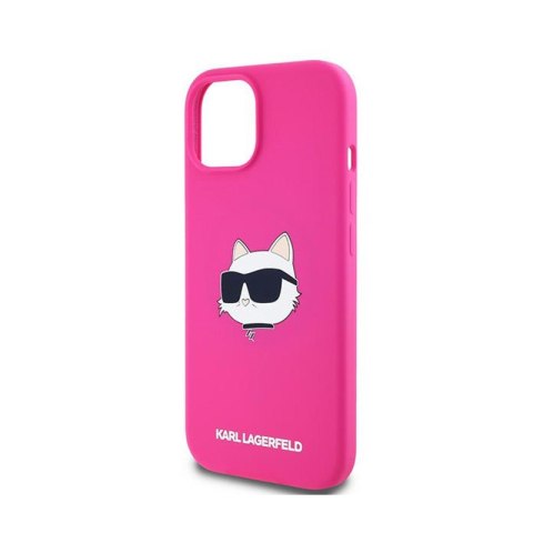 Karl Lagerfeld Silicone Choupette Head MagSafe - Etui iPhone 15 / 14 / 13 (różowy) Karl Lagerfeld Silicone Choupette Head MagSafe - Etui iPhone 15 / 14 / 13 (różowy)