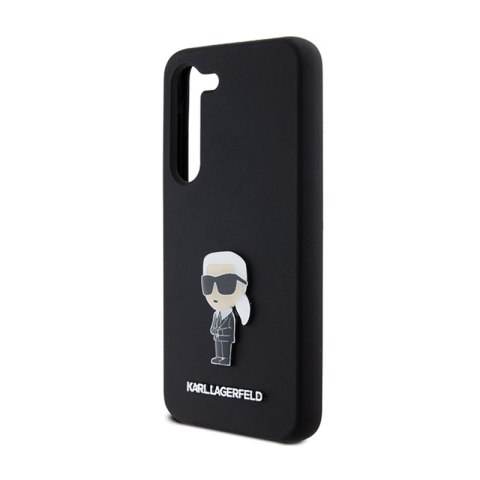 Karl Lagerfeld Silicone Ikonik Metal Pin - Etui Samsung Galaxy S24 (czarny) Karl Lagerfeld Silicone Ikonik Metal Pin - Etui Samsung Galaxy S24 (czarny)
