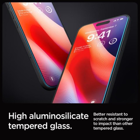 Spigen GLAS.TR EZ FIT 2-Pack - Szkło hartowane do iPhone 16 Pro 2 szt Spigen GLAS.TR EZ FIT 2-Pack - Szkło hartowane do iPhone 16 Pro 2 szt