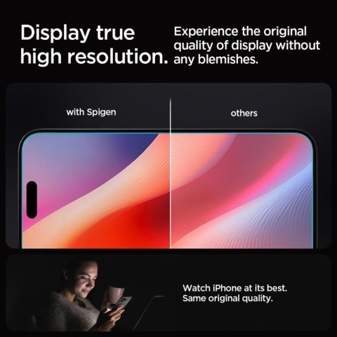 Spigen GLAS.TR EZ FIT 2-Pack - Szkło hartowane do iPhone 16 Pro 2 szt Spigen GLAS.TR EZ FIT 2-Pack - Szkło hartowane do iPhone 16 Pro 2 szt