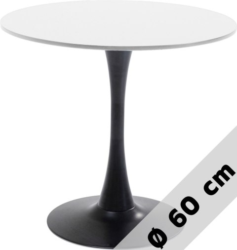 Stół okrągły VICTORY WHITE 60 cm SMOKE Stół okrągły VICTORY WHITE 60 cm SMOKE