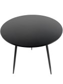 Stół okrągły VINCI BLACK 70 cm SMOKE