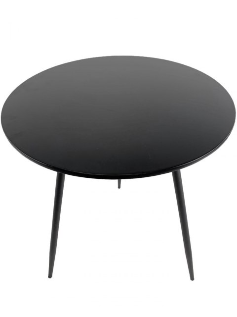 Stół okrągły VINCI BLACK 70 cm SMOKE Stół okrągły VINCI BLACK 70 cm SMOKE