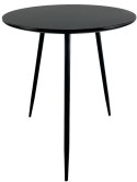 Stół okrągły VINCI BLACK 70 cm SMOKE