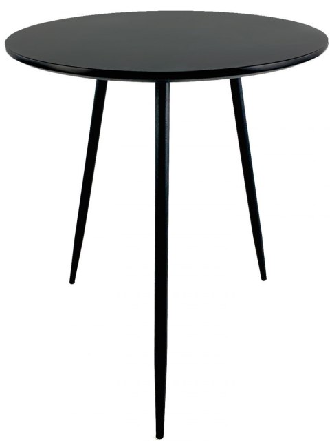 Stół okrągły VINCI BLACK 70 cm SMOKE Stół okrągły VINCI BLACK 70 cm SMOKE
