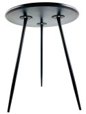 Stół okrągły VINCI BLACK 70 cm SMOKE