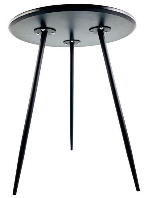 Stół okrągły VINCI BLACK 70 cm SMOKE Stół okrągły VINCI BLACK 70 cm SMOKE