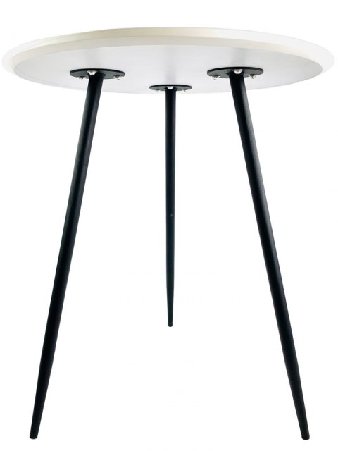 Stół okrągły VINCI WHITE 70 cm SMOKE Stół okrągły VINCI WHITE 70 cm SMOKE