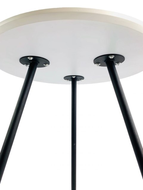 Stół okrągły VINCI WHITE 70 cm SMOKE Stół okrągły VINCI WHITE 70 cm SMOKE