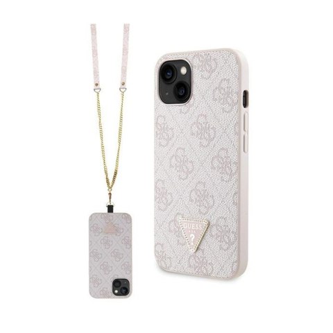 Guess Crossbody 4G Metal Logo - Etui iPhone 14 (różowy) Guess Crossbody 4G Metal Logo - Etui iPhone 14 (różowy)