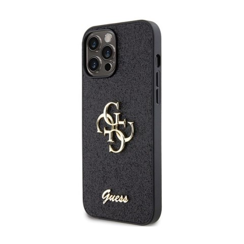 Guess Glitter Script Big 4G - Etui iPhone 13 Pro Max (czarny) Guess Glitter Script Big 4G - Etui iPhone 13 Pro Max (czarny)