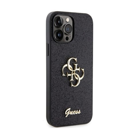Guess Glitter Script Big 4G - Etui iPhone 13 Pro Max (czarny) Guess Glitter Script Big 4G - Etui iPhone 13 Pro Max (czarny)