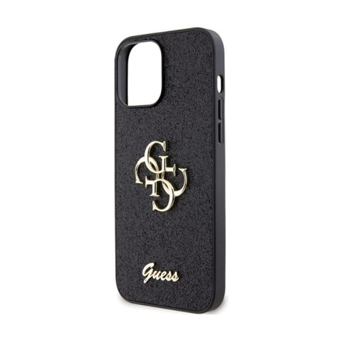 Guess Glitter Script Big 4G - Etui iPhone 13 Pro Max (czarny) Guess Glitter Script Big 4G - Etui iPhone 13 Pro Max (czarny)
