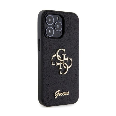 Guess Glitter Script Big 4G - Etui iPhone 13 Pro (czarny) Guess Glitter Script Big 4G - Etui iPhone 13 Pro (czarny)