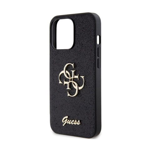 Guess Glitter Script Big 4G - Etui iPhone 13 Pro (czarny) Guess Glitter Script Big 4G - Etui iPhone 13 Pro (czarny)