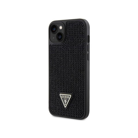 Guess Rhinestone Triangle - Etui iPhone 14 Plus (czarny)