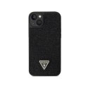 Guess Rhinestone Triangle - Etui iPhone 14 Plus (czarny)