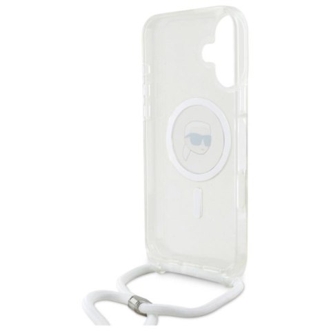 Karl Lagerfeld Crossbody IML Karl Head MagSafe - Etui iPhone 16 (przezroczysty) Karl Lagerfeld Crossbody IML Karl Head MagSafe - Etui iPhone 16 (przezroczysty)
