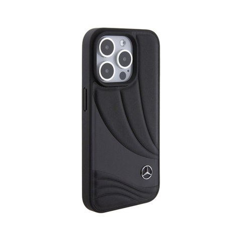 Mercedes Leather Wave Pattern - Etui iPhone 15 Pro Max (czarny) Mercedes Leather Wave Pattern - Etui iPhone 15 Pro Max (czarny)