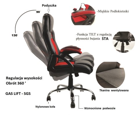 Fotel obrotowy do biurka CARRERA M ALCANTARA BLACK II GATUNEK Fotel obrotowy do biurka CARRERA M ALCANTARA BLACK II GATUNEK