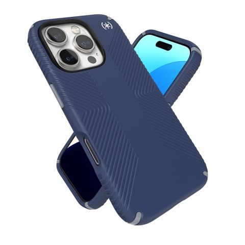Speck Presidio2 Grip - Etui iPhone 16 Pro (Coastal Blue / Dust Grey / White) Speck Presidio2 Grip - Etui iPhone 16 Pro (Coastal Blue / Dust Grey / White)