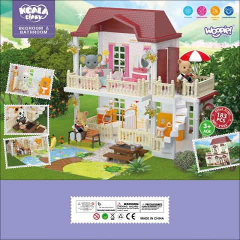 WOOPIE Duży Domek dla Lalek KOALA 183 el. WOOPIE Duży Domek dla Lalek KOALA 183 el.