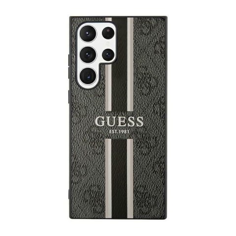 Guess 4G Printed Stripe - Etui Samsung Galaxy S23 Ultra (czarny) Guess 4G Printed Stripe - Etui Samsung Galaxy S23 Ultra (czarny)