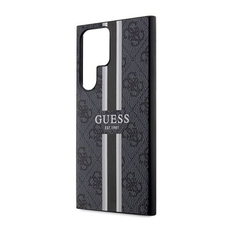 Guess 4G Printed Stripe - Etui Samsung Galaxy S23 Ultra (czarny) Guess 4G Printed Stripe - Etui Samsung Galaxy S23 Ultra (czarny)