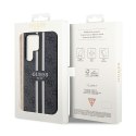 Guess 4G Printed Stripe - Etui Samsung Galaxy S23 Ultra (czarny)
