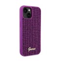 Guess Disco Metal Script - Etui iPhone 15 (fuksja)