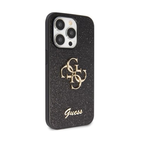 Guess Glitter Script Big 4G - Etui iPhone 14 Pro Max (czarny) Guess Glitter Script Big 4G - Etui iPhone 14 Pro Max (czarny)
